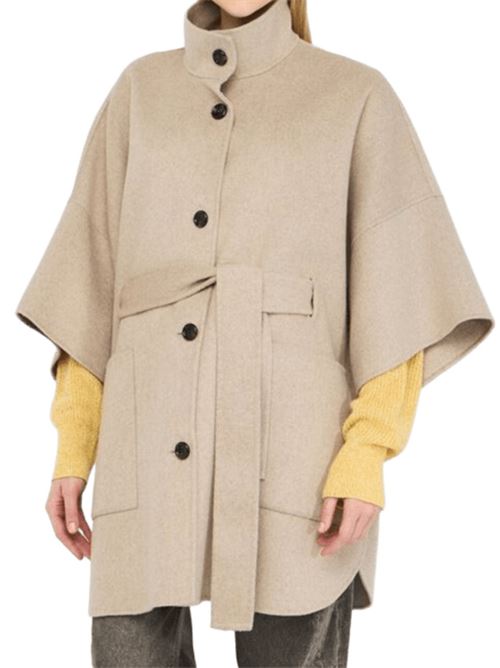 Cappotto da donna  in misto lana con cintura, colore beige LIU JO | CF5293-T462771500